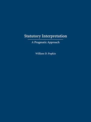 cover image of Statutory Interpretation